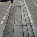 Ca. 93x Blokhutprofiel vuren – zwart gespoten